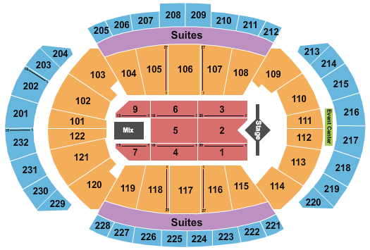 T-Mobile Center J. Cole Seating Chart